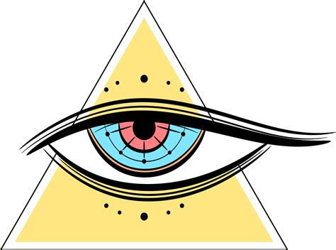 Eye Of Providence All Seeing Eye Of God In Yellow Triangle 27388238 PNG