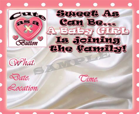 Cute As A Button Baby Shower Invites More At Celebrategreatdesigns