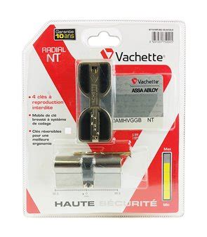 Cylindre Haute Sécurité Vachette RADIAL NT Barillet 32 5 x 32 5