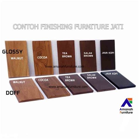 Contoh Warna Cat Finishing Plitur Furniture Jati Jepara