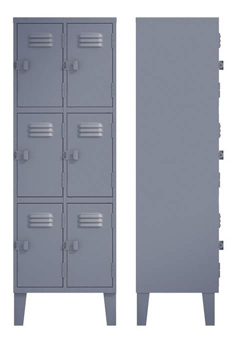 Locker Casillero 2 Cuerpo 6 Puerta Metálico Mym Lockers Mercado Libre