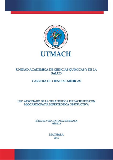 Pdf Unidad Acad Mica De Ciencias Qu Micas Y De Repositorio Utmachala