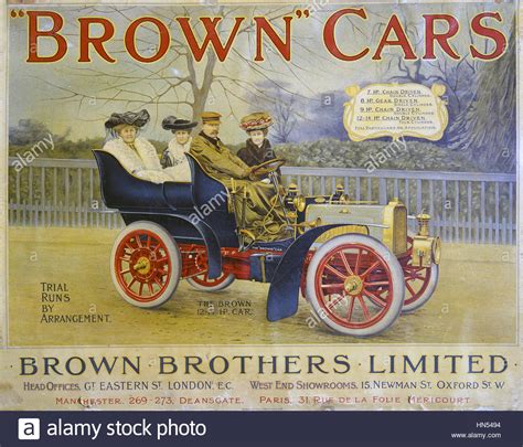 Brown Brothers Limited Poster Stock Photo Alamy