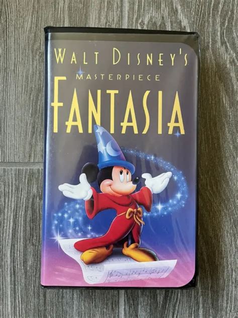 FANTASIA WALT DISNEY S Masterpiece VHS Classic Black Clamshell Original