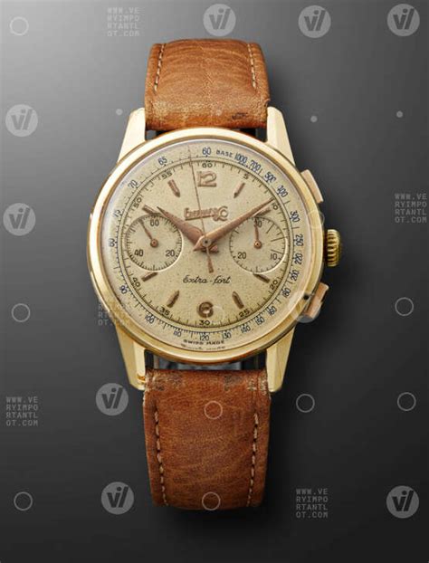 Eberhard Co Yellow Gold Chronograph Extra Fort