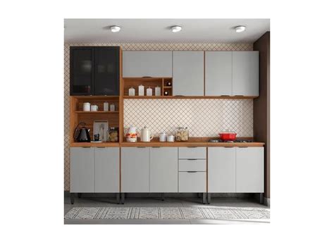 Cozinha Completa Firenze Portas Gavetas Am Ndola Touch Nude Prime Em Promo O No Buscap