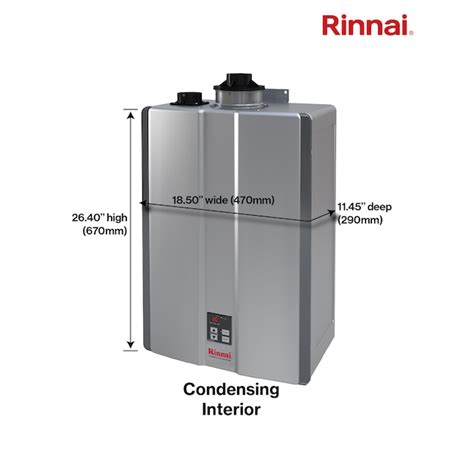 Rinnai Super High Efficiency Plus 9 Gpm Residential 160000 Btu Interior Natural Gas Tankless