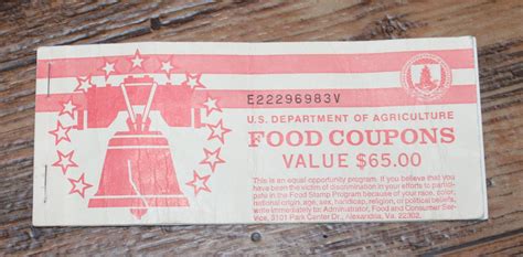 $10 Incomplete REAL USDA Food Stamp coupon book FREE SHIPPING