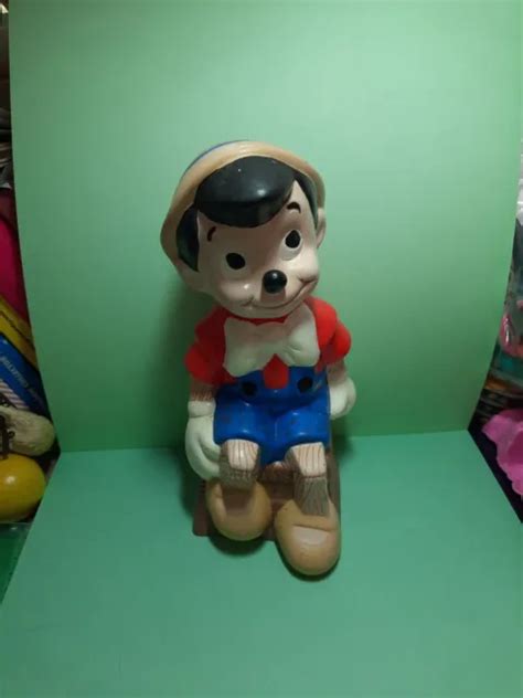 Vintage Walt Disney Pinocchio Handbemalte Keramik Figur Er Er Aus