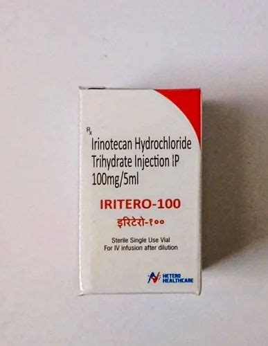 Iritero Mg Irinotecan Hydrochloride Trihydrate Inj Ip Mg Ml