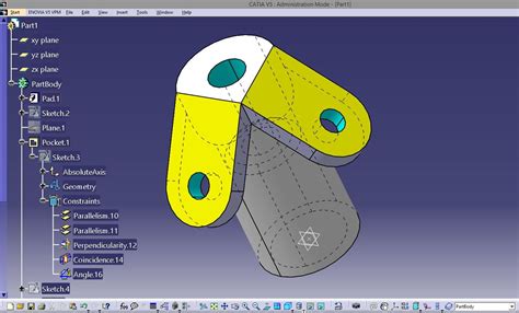 How To Create A Mechanical Part Using Catia Part Design Video Tutorials