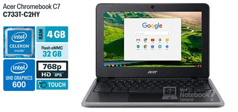 O Chromebook C733t C2hy Fora De Linha