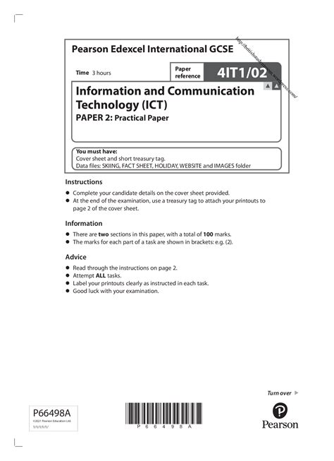 Pearson Edexcel Question Paper Mark Scheme Results Merged Summer