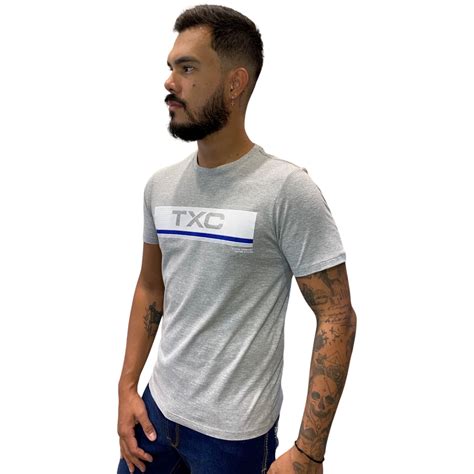 Camiseta Masculina Txc Custom Mescla M Dio