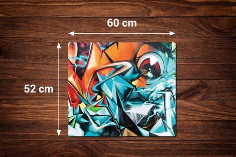 druk osłona na płytę indukcyjną OKO graffiti 60x52 ArtprintCave