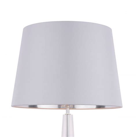 Laura Ashley Silk Tapered Drum Shade Grey