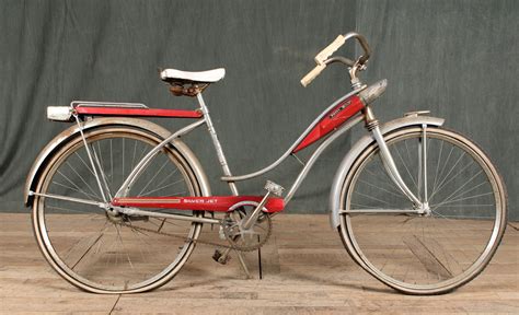 Lot Vintage Huffy Silver Jet Bicycle