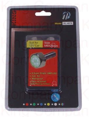 Болтики для Номеров 4078 с Подсветкой 6LED Blue (пара) — Купить ...