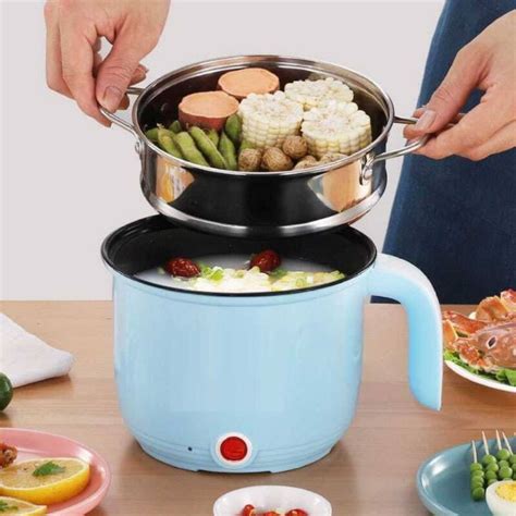 Portable Electric Nonstick Hot Pot Mini Rapid Noodles Cooker Momo Maker Multi Functional