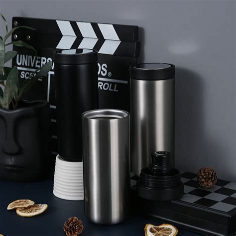 Buy Wholesale China 12oz Insulated Coffee Mug With Push Button Lid