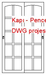 Kap Pencere Dwg Projesi Autocad Projeler