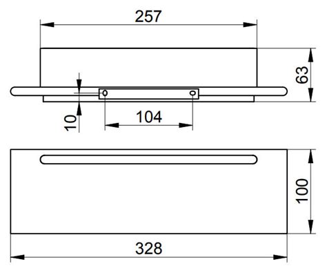 Keuco Edition 400 Shower Shelf With Integrated Squeegee Chrome