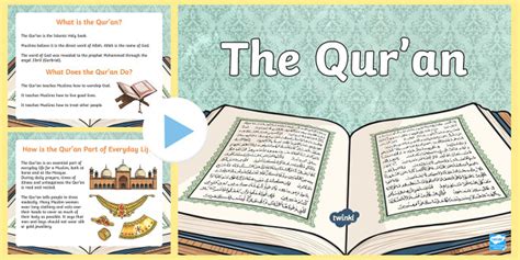 The Qur An Powerpoint And Worksheet Pack Teaching Resource