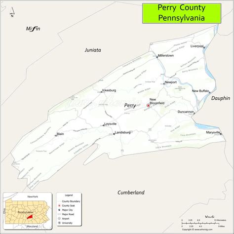 Map Of Perry County Pennsylvania Where Is Located Cities