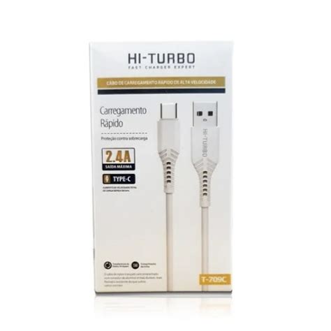 Cabo Carregador E Dados Turbo Tipo C 2 4a Shopee Brasil