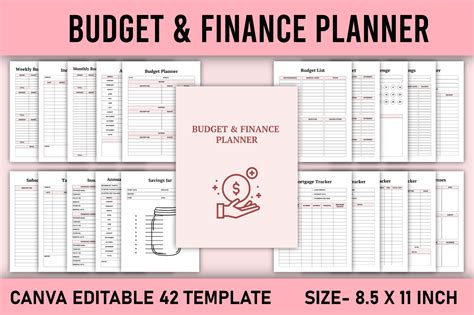 Budget Finance Planner Canva Template Graphic By Kdp Gallery