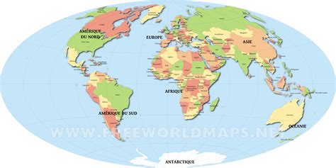 Carte Du Monde Avec Les Pays Carte