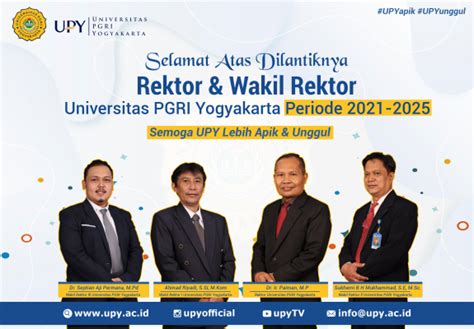 Paiman Menjabat Rektor Universitas Pgri Yogyakarta Untuk Periode