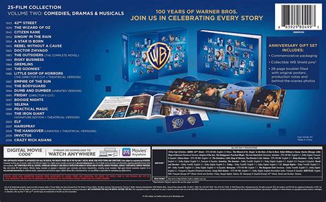 Warner Bros Th Anniversary Film Collection Tba Page