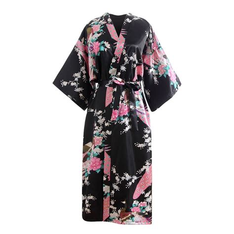 Lingerie Corset Women Print Blossom Kimono Dressing Gown Bath Robe Lingerie Nightdress Walmart