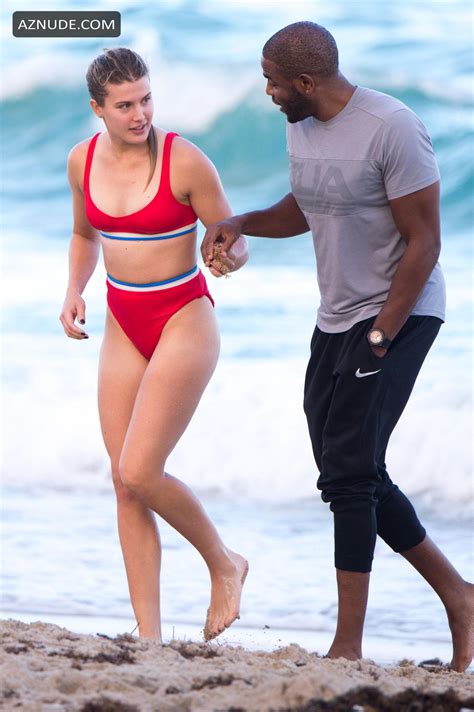 Genie Bouchard Sexy In A Red Bikini On The Beach In Miami Aznude