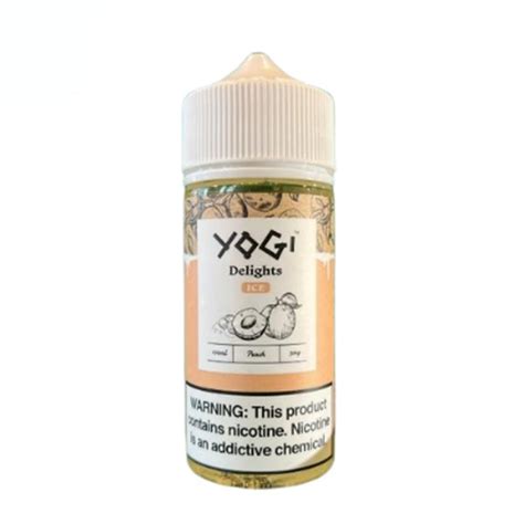 Yogi Delights E Liquids Peach Ice 100ml The Vape Center