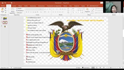 11 Acróstico Escudo Nacional Nahomy Arias YouTube