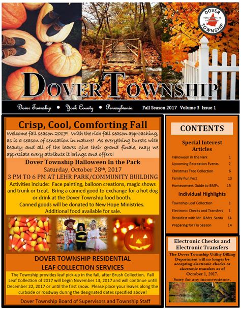 Fall 2017 Newsletter – DOVER TOWNSHIP