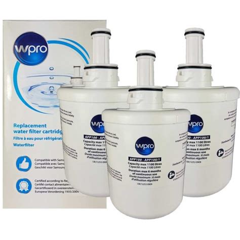 Lot De Filtres Eau Wpro App Pour R Frig Rateur Whirlpool