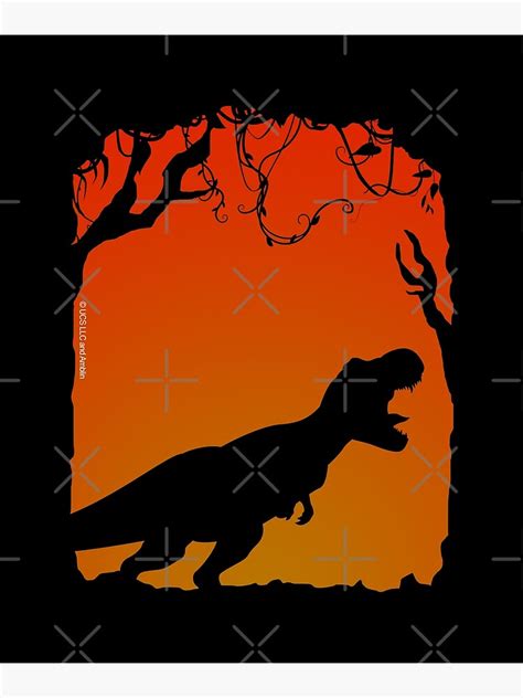 T Rex Dinosaur Jurassic Park Poster For Sale By Tridev Designs