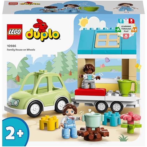 LEGO DUPLO Town: Family House on Wheels Toy with Car (10986) | retro ...