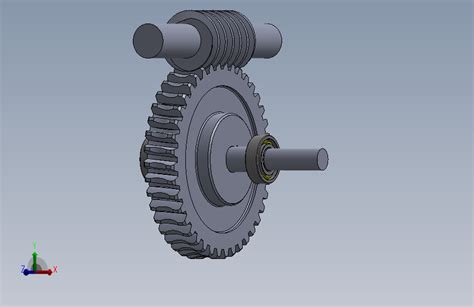 2 Solidworks蜗轮蜗杆 Solidworks 2012 模型图纸下载 懒石网