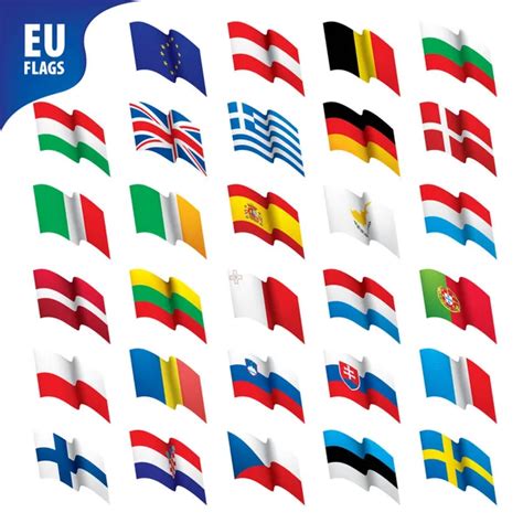 Flags Of The European Union Stock Vector By Artbutenkov