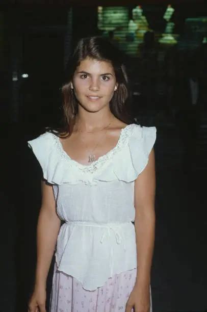 Actress Lori Loughlin Wearing A White Gypsy Style Top 1985 Movie Old