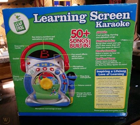 LEAPFROG LEARNING SCREEN ABC KARAOKE learning toy WITH MICROPHONE! New ...