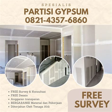 Harga Borongan Partisi Gypsum Muka Di Sidoarjo Dan Sekitarnya Jasa