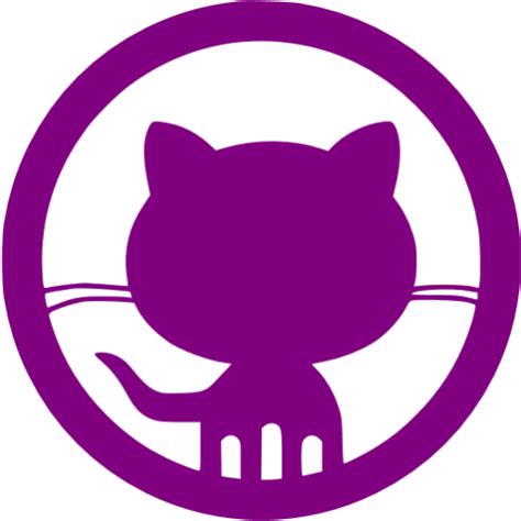 Purple Github 11 Icon Free Purple Social Icons