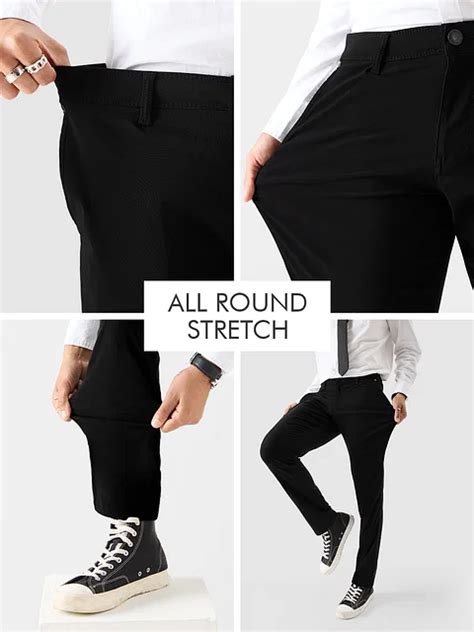 Buy Solids: Black Men Cotton Pants Online