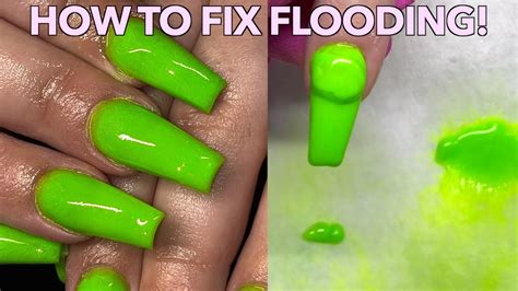 Cuticle Flooding How To Fix Flooded Cuticles Cuticle Acrylic