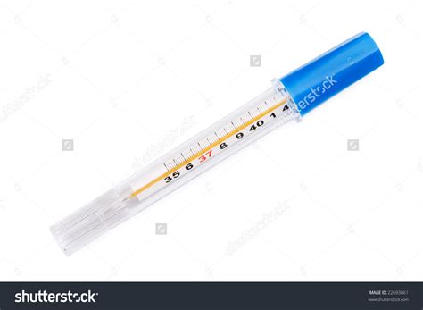 Traditional Thermometer To Measure Body Temperature Stock Photo ...